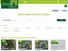 Tablet Screenshot of monteurbanoprop.com.ar